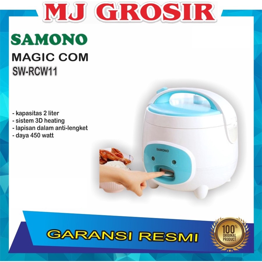 MAGIC COM SAMONO SW RCW11 TEFLON 2 LITER MURAH RICE COOKER