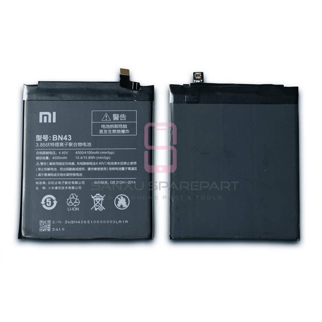 Baterai Xiaomi Redmi Note 4X / BN43