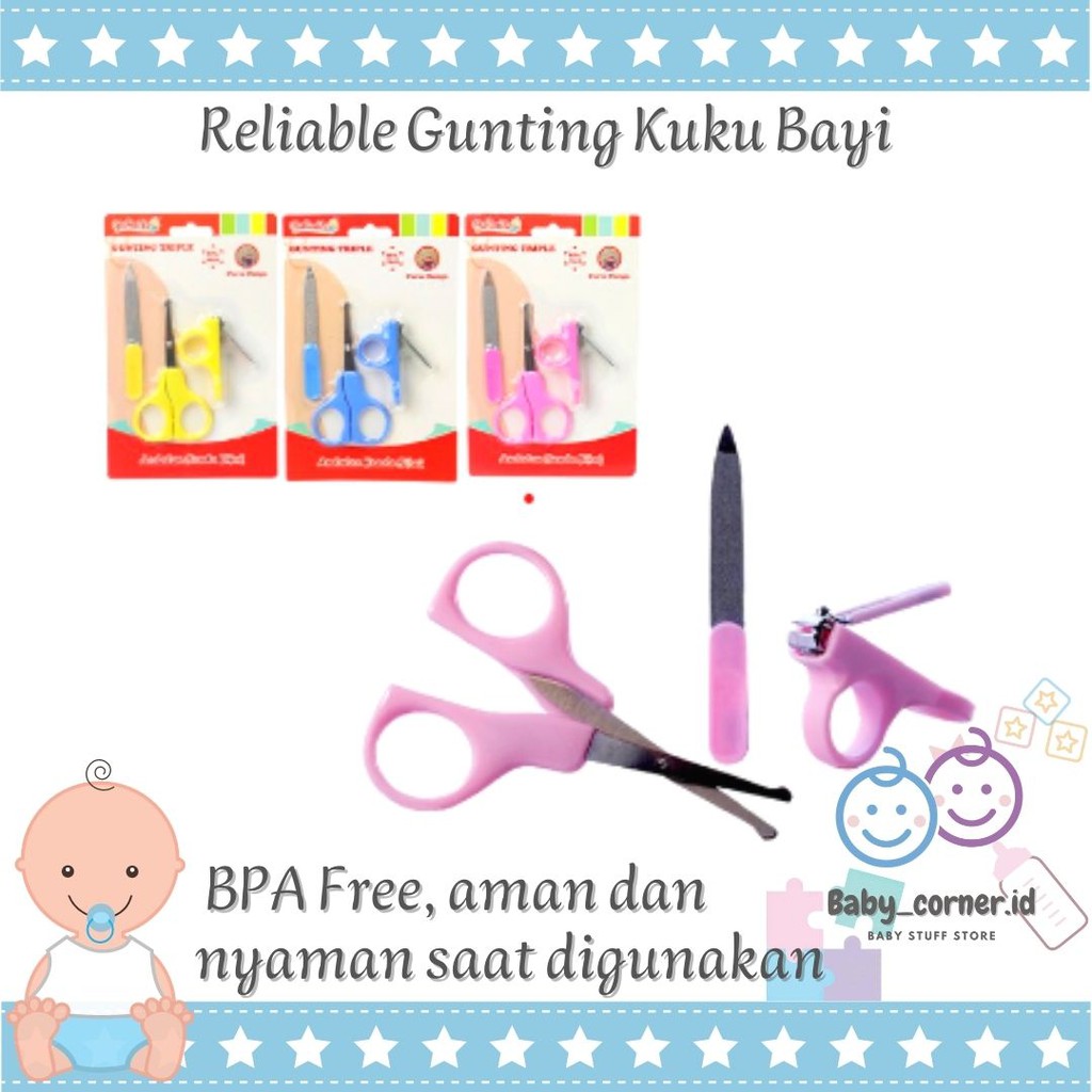 Gunting kuku bayi | nail clipper aman untuk bayi | RELIABLE