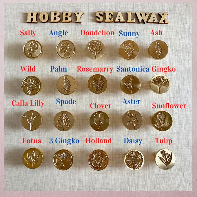 

Seal Wax Kepala Kuningan - Flower Sealwax Stamp Berbagai Macam Motif