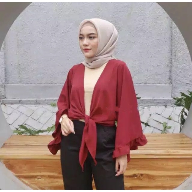 OUTER CROP RUFLE / OUTER WANITA JUMBO-3