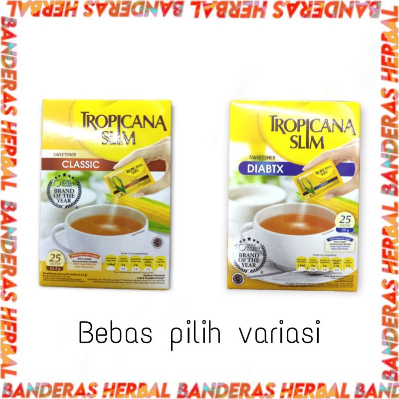 

Tropicana Slim Gula Bebas Kalori Diabtx Classic Diet 25pcs x 2gr