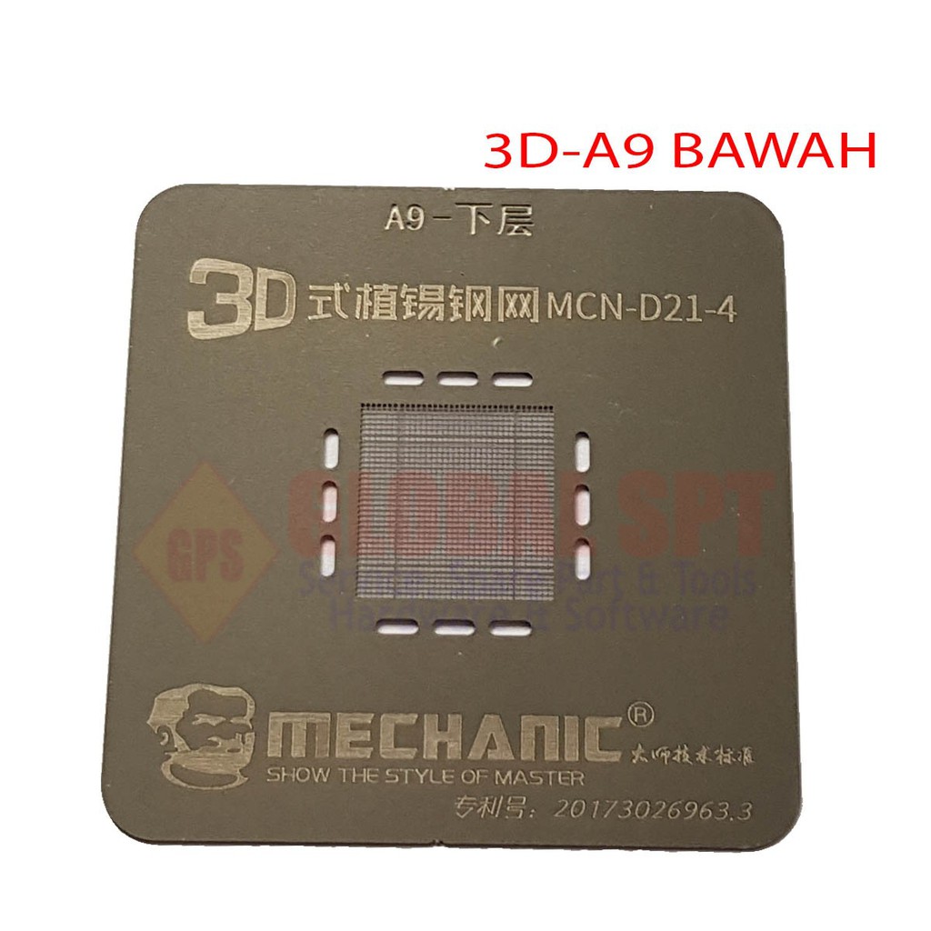 CETAKAN IC 3D CPU A9 BAWAH