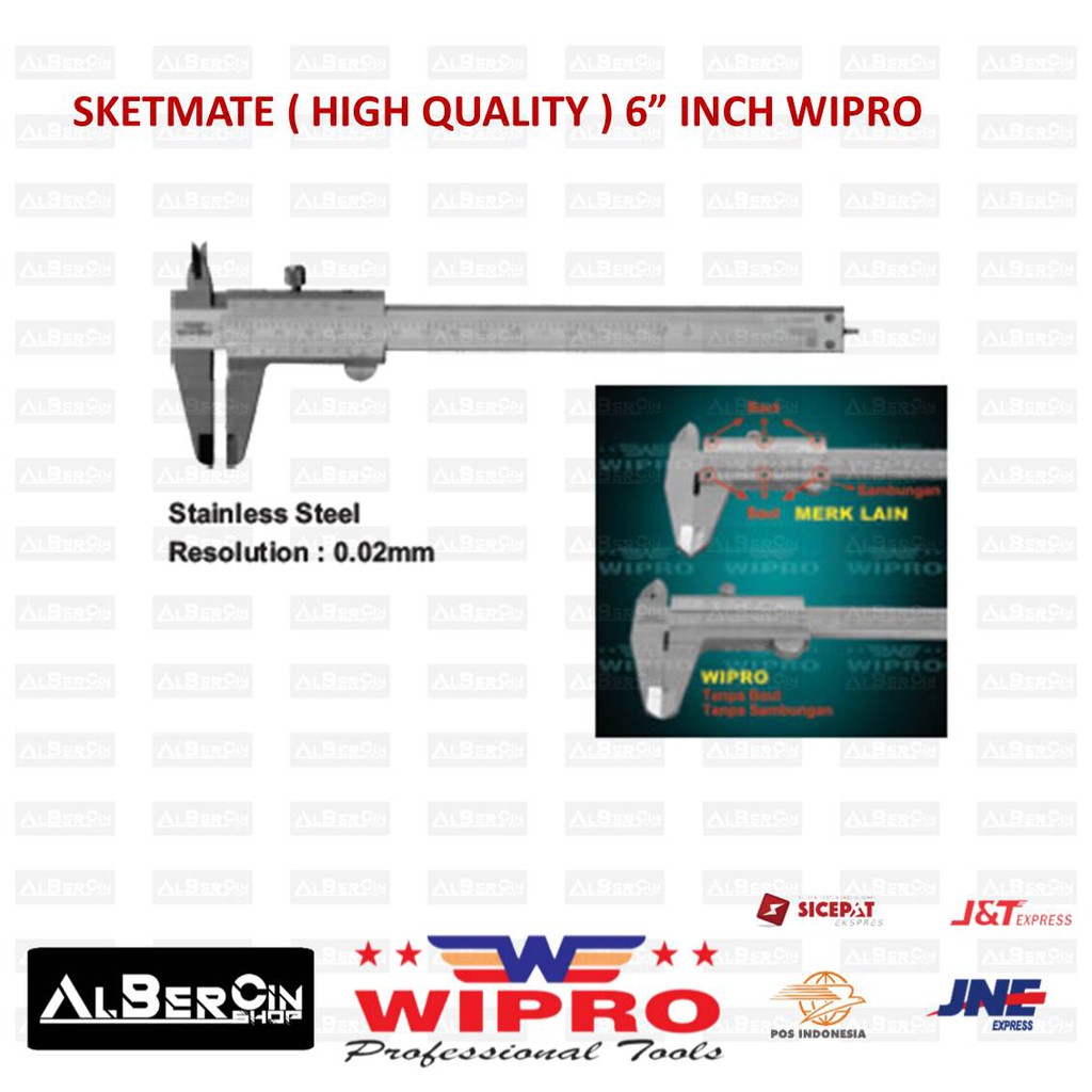 Sigmat / Sketmat / Sketmate / Jangka Sorong Size 6 inch WIPRO