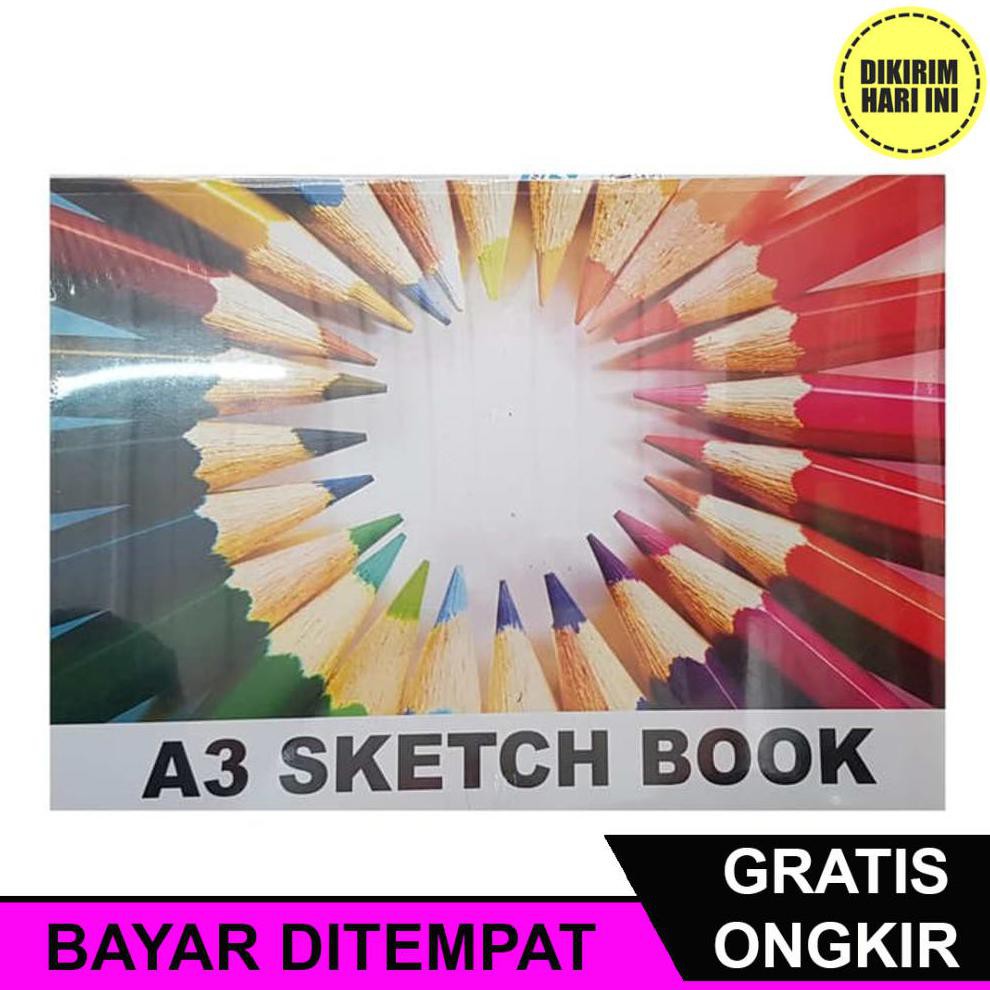 jual-bayar-ditempat-rd3292-kiky-sketch-book-a3-buku-gambar-sketsa