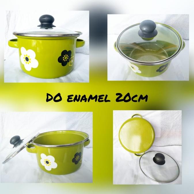] INOCOOK - Panci Enamel Sakura Dutch Oven Enamel - Panci Enamel Sakura