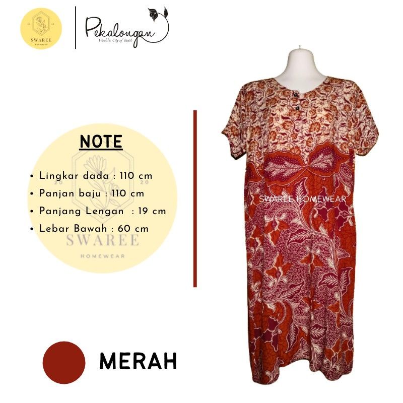 Baju Daster Murah Kekinian Batik Pekalongan Baju Wanita Modern Daster Busui Rayon Batik Wanita