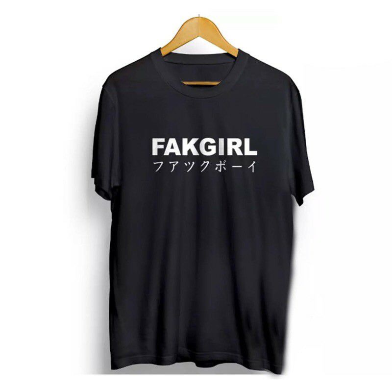 BAJU KAOS DISTRO FAKGIRL 100% COTTON