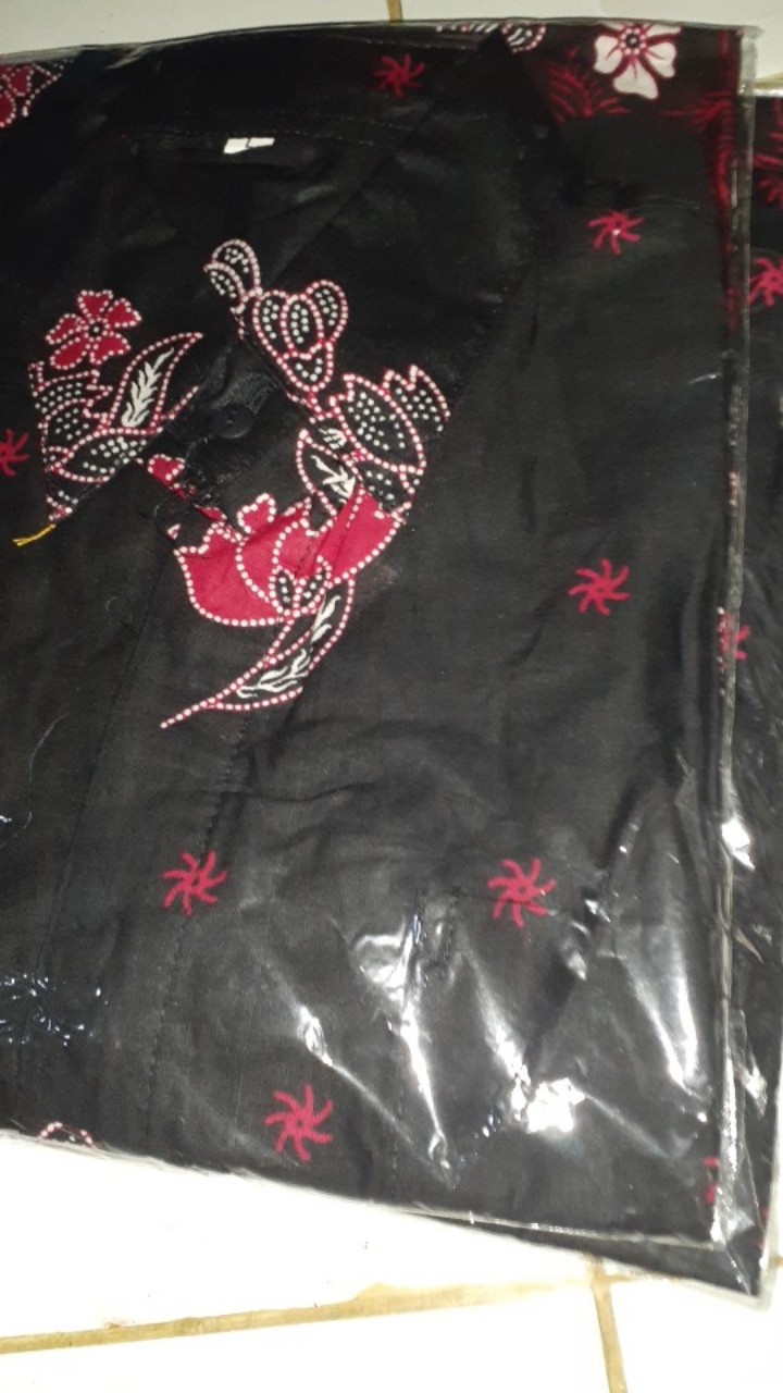 Kemeja Batik Pria Lengan Panjang Size M L Xl Xxl Bswart Batik Hrb026 Kenango Panjang Padi
