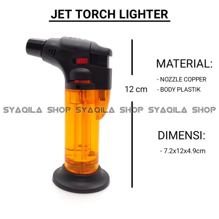 Jet Torch Lighter Korek Api Gas Las Power Tembakan Bakar Arang Buhur