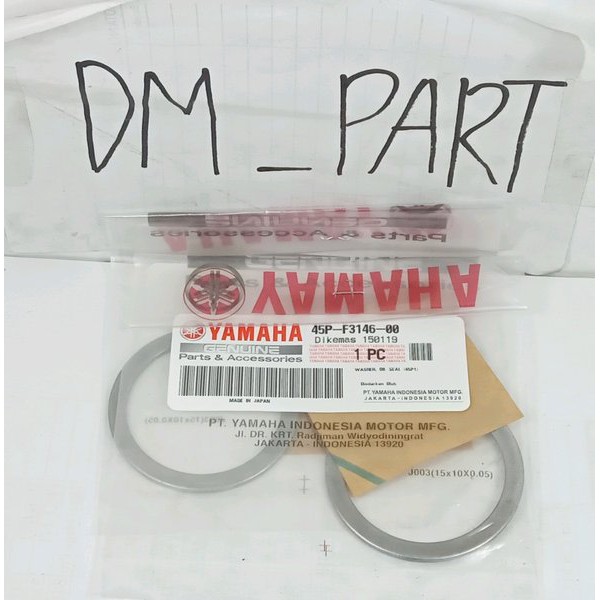 WASHER OIL SEAL ring shock depan byson BISON  45p f3146 00 ASLI ORI ORIGINAL YGP HARGA 2 PC