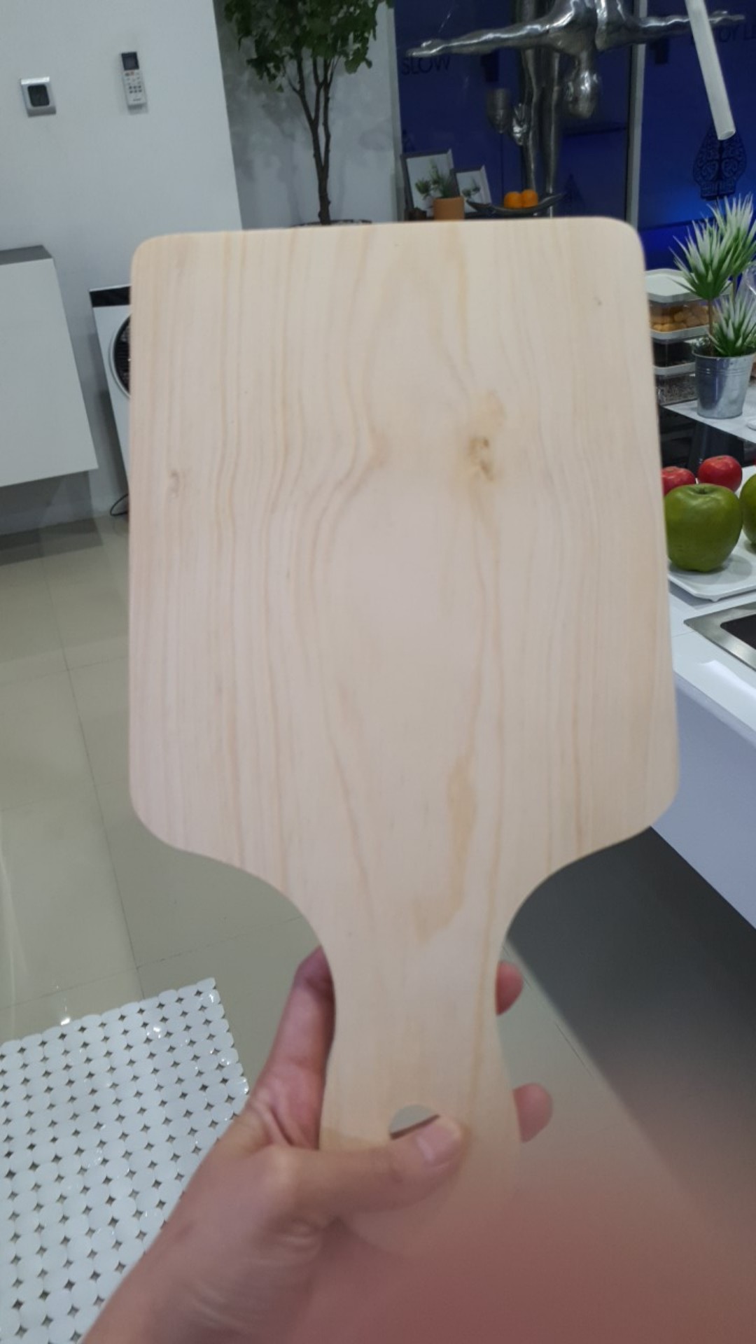 Talenan Kayu Pinus 34x18cm Murah Tebal / Wooden Cutting Board (tampel Pingul)