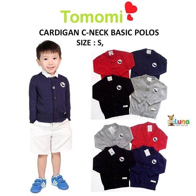 TOMOMI CARDIGAN V-NECK BASIC POLOS
