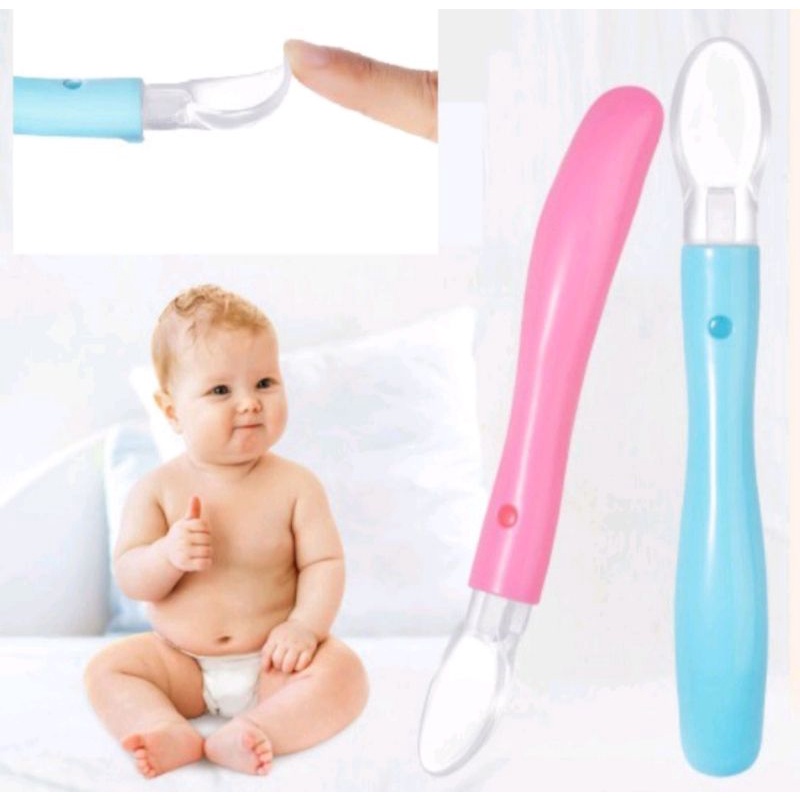 SENDOK BAYI SILIKON LEMBUT SAFETY BABY SPOON