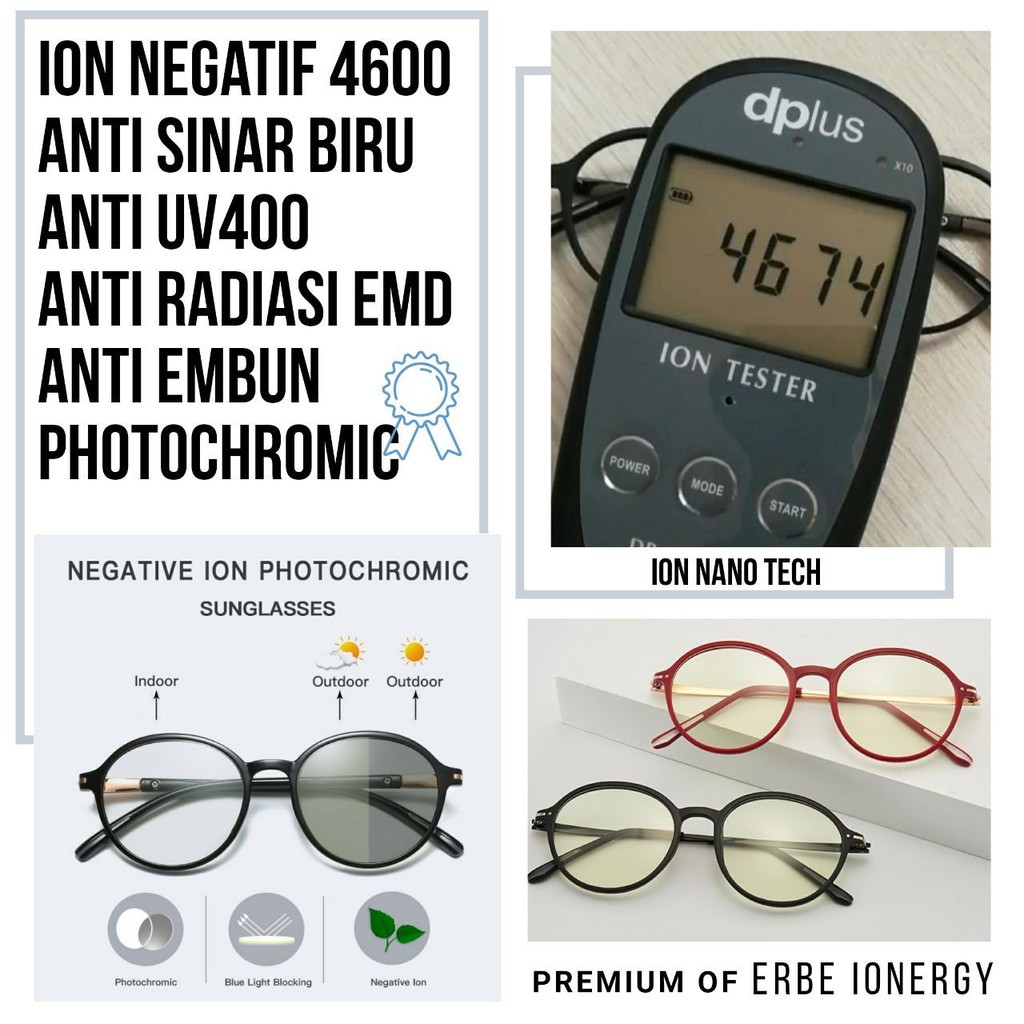 Kacamata Ion Erbe Anti Radiasi Erbe Premium Antifog