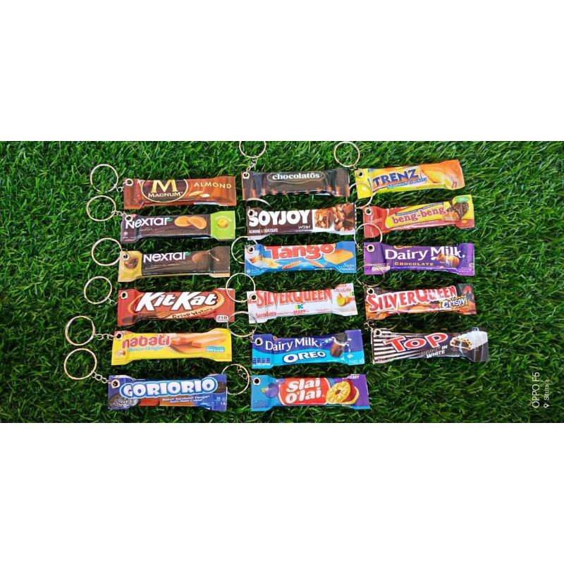 Gantungan Kunci Snack Unik Ganci Miniatur Ciki Ring Terlaris-1