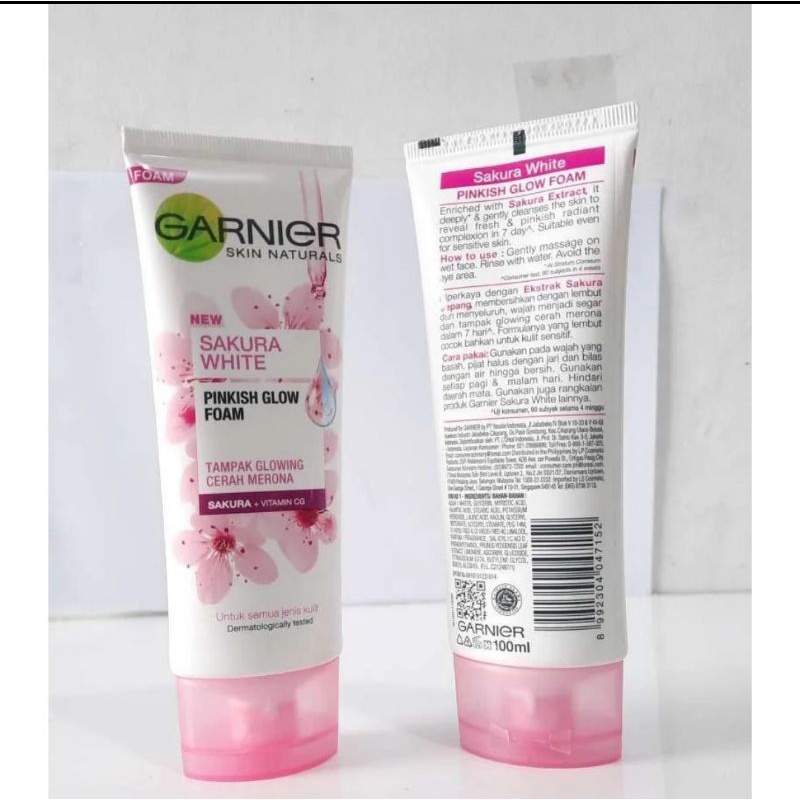 GARNIER  PENCUCI MUKA SAKURA WHITE PINK 100 ML