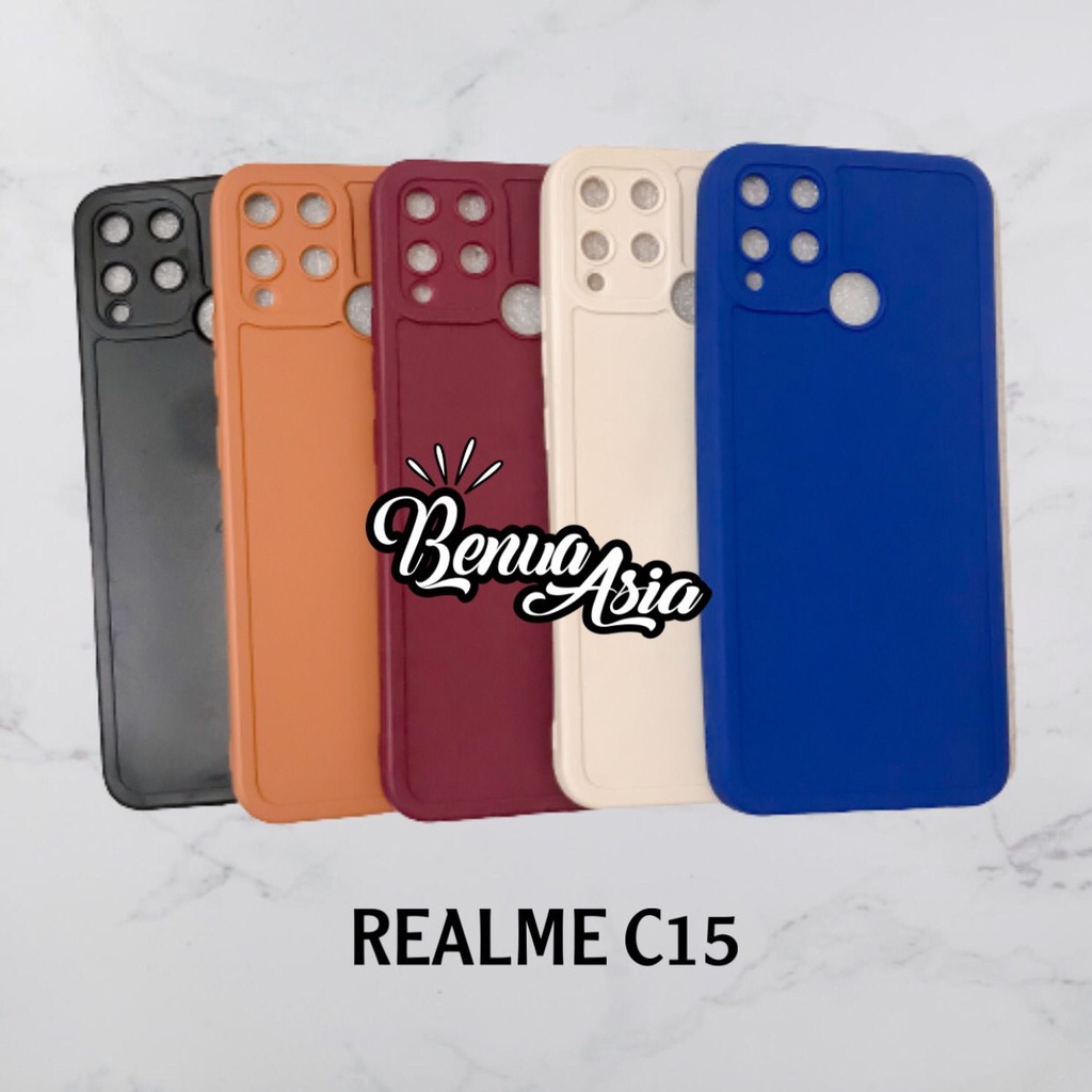 SOFTCASE PRO CAMERA REALME C15 MACARON - FA