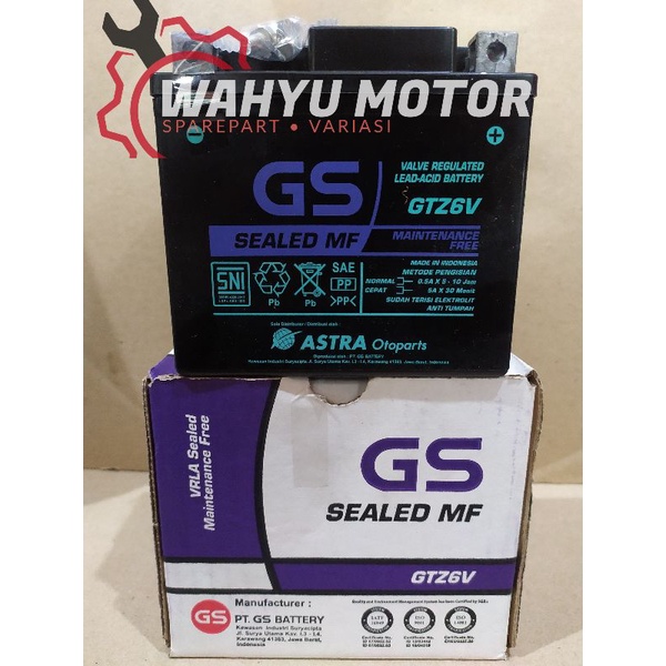 Accu Aki GS Sealed MF GTZ6V Original