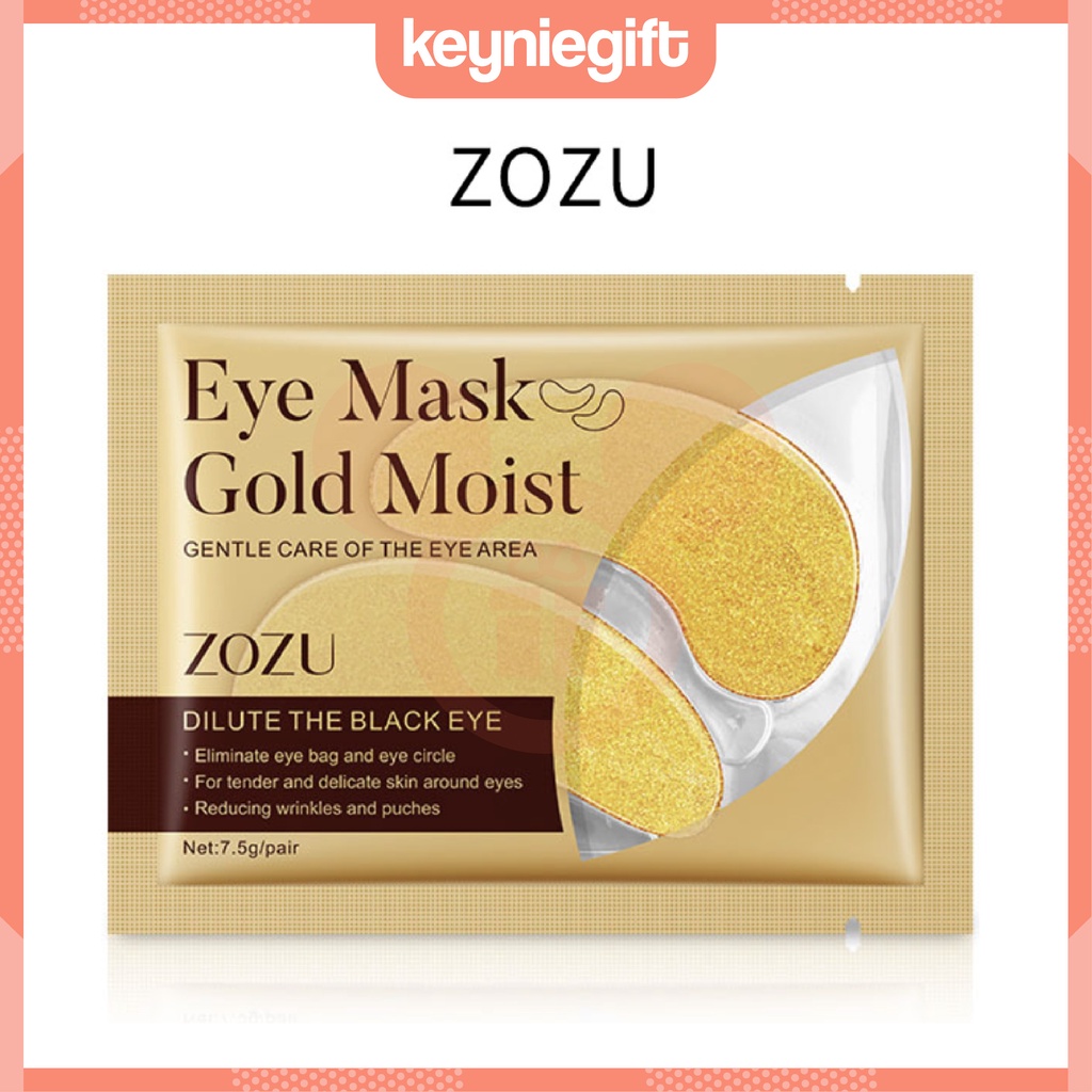 Zozu Gold Moist Eye Mask 24k Gentle Care Nourish Masker Mata Emas Premium Original ZO002