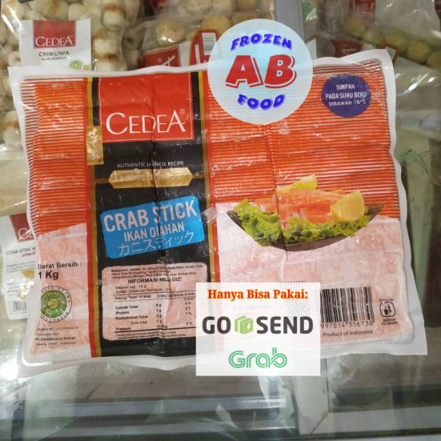 

CEDEA Crab Stick 1 Kg CEDEA Crabstick 1 Kg Crab Stik 1000 gram Crabstik 1000gram Stik Kepiting Enak