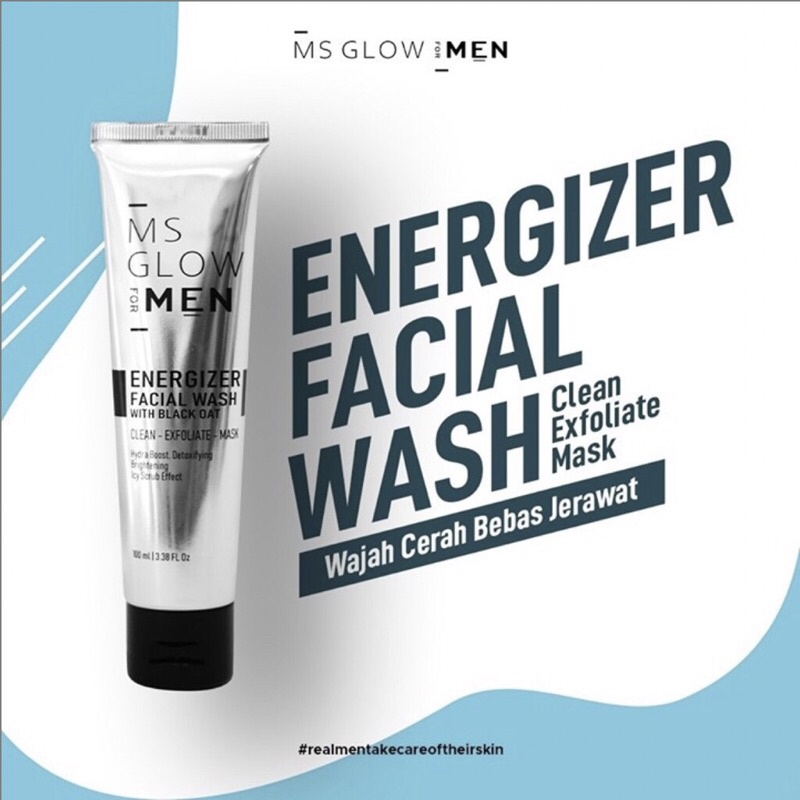 Facial Wash Sabun cuci muka Pria ms glow for men