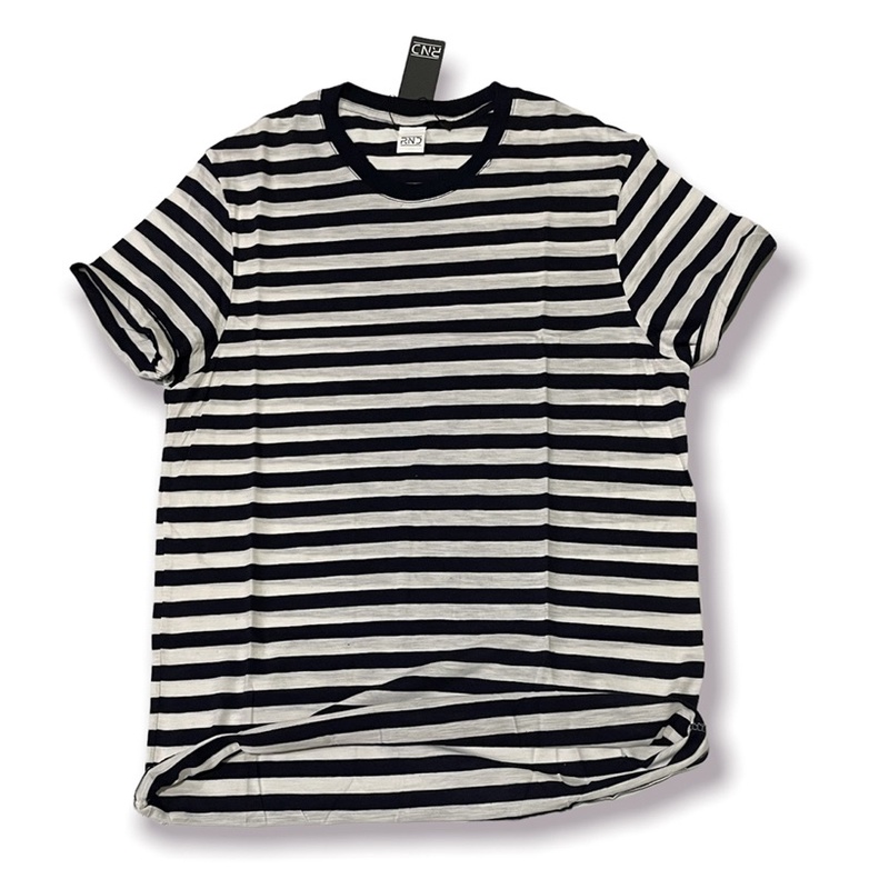 Kaos Stripe Strip Salur Belang Pria Wanita