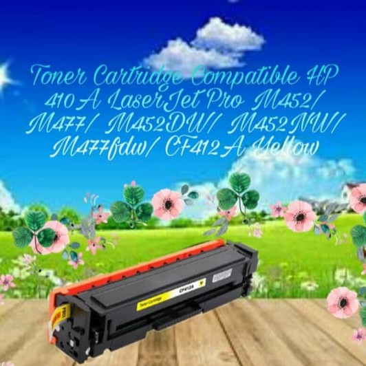 Toner Cartridge Compatible HP 410A Pro M377 M452 M477 M452dw M452nw M477fdw M477fnw CF412A Yellow