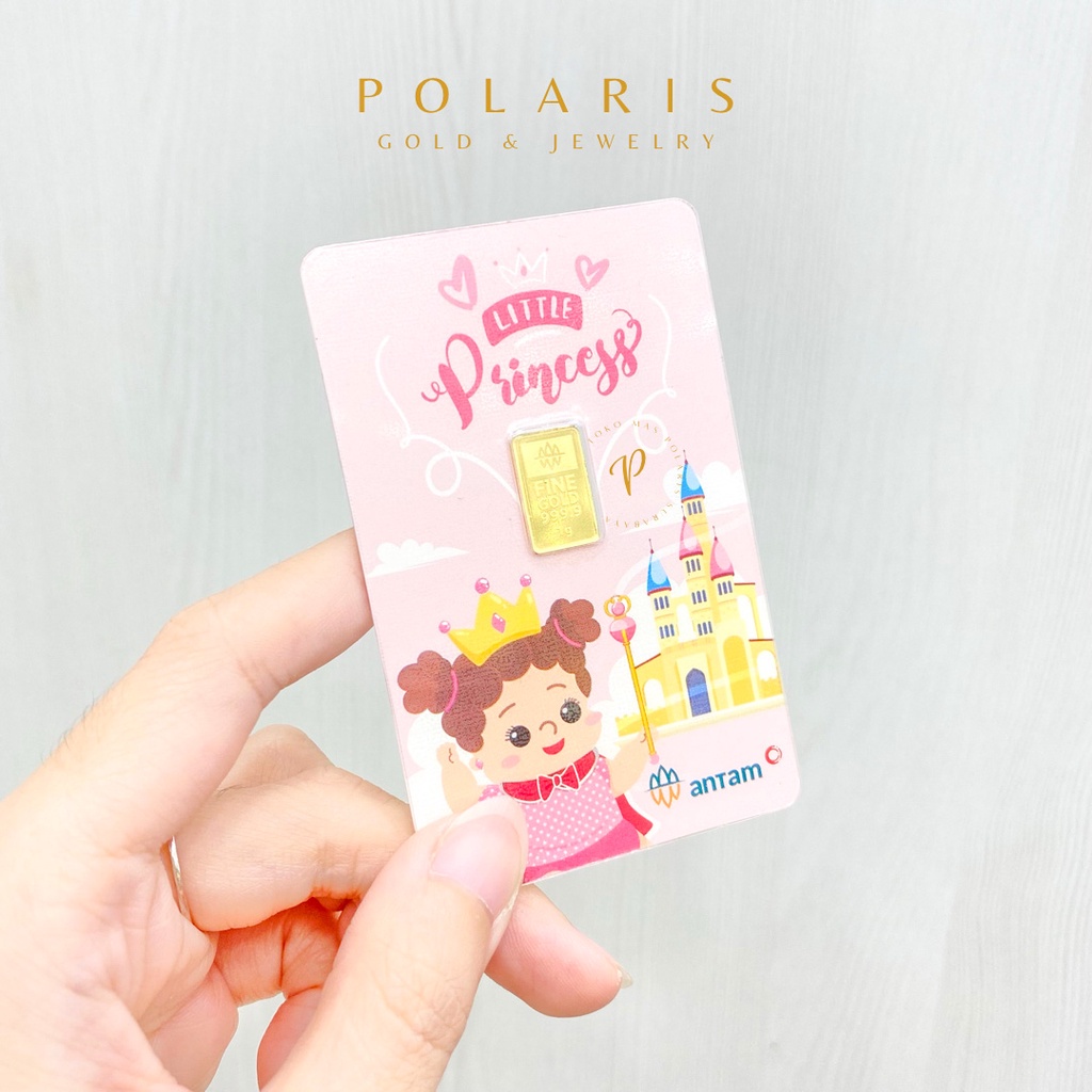 LOGAM MULIA GIFT SERIES ANTAM INDONESIA HARTADINATA ABADI 1 GRAM LM EMAS MINI MICRO GOLD MICROGOLD24K UBS-Baby Girl