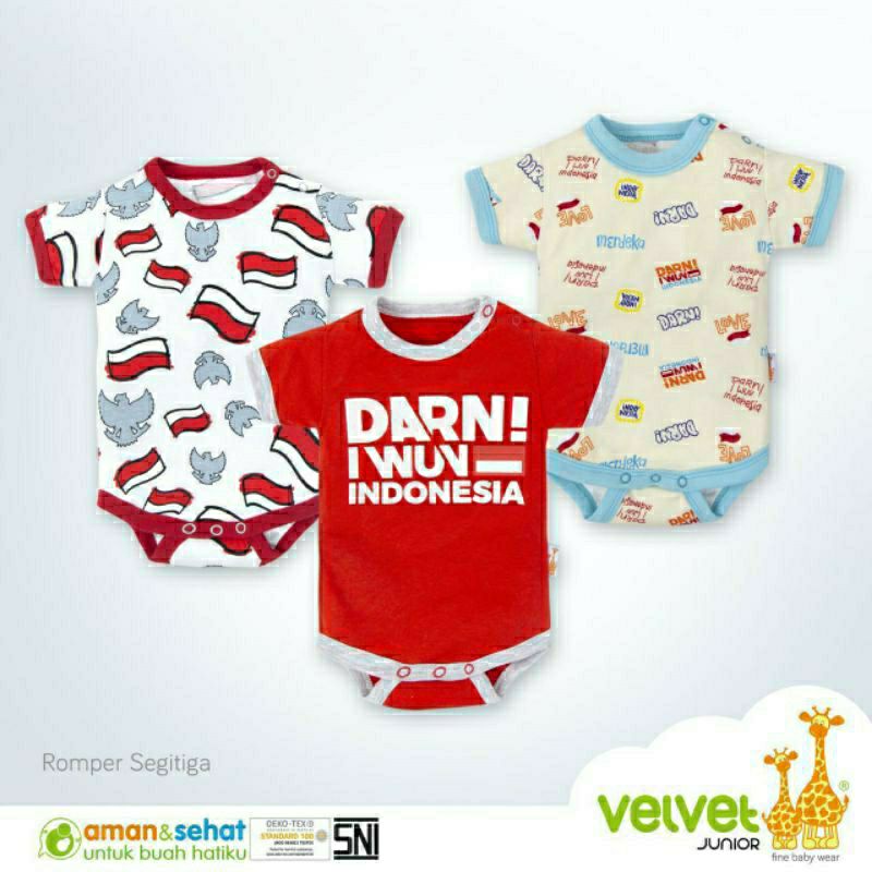 Velvet Junior active wear jumper segi tiga - jumper bayi