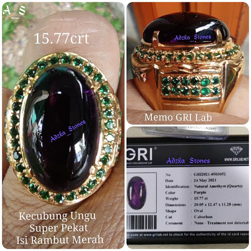 Kecubung Ungu Rambut Merah Super Pekat Memo GRI Lab