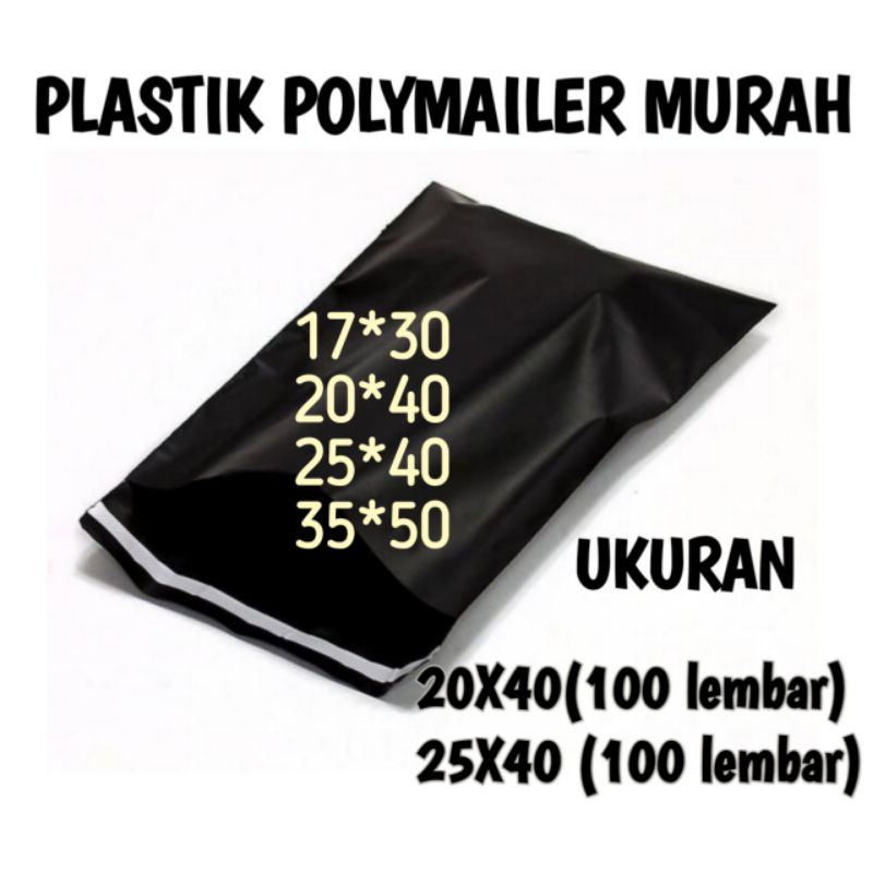 

Plastik Packing Online Shop Polymailer satuan 17x30 25x40 35x50cm Lem Perekat satuan