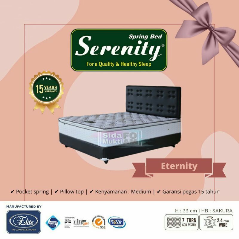 MATRAS SPRINGBED ELITE SERENITY ETERNITY PILLOW TOP