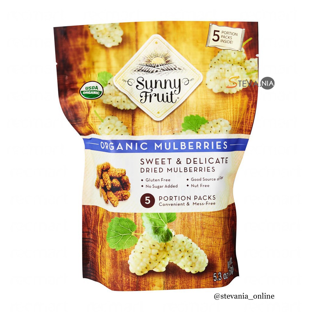 

Sunny Fruit Organic Mulberries 5 Portion Packs 150GR Original