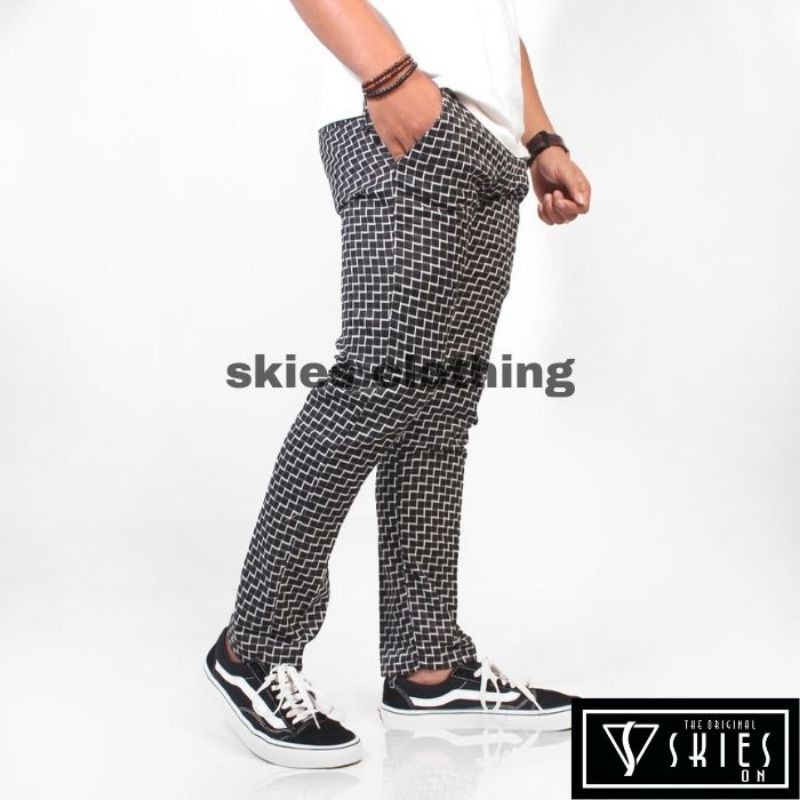 Plaid Men Pants / celana plaid cowok / celana tartan pria / celana plaid pria tartan kotak
