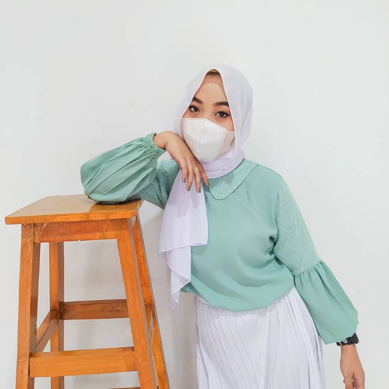 Blouse atasan polos premium MDdotty