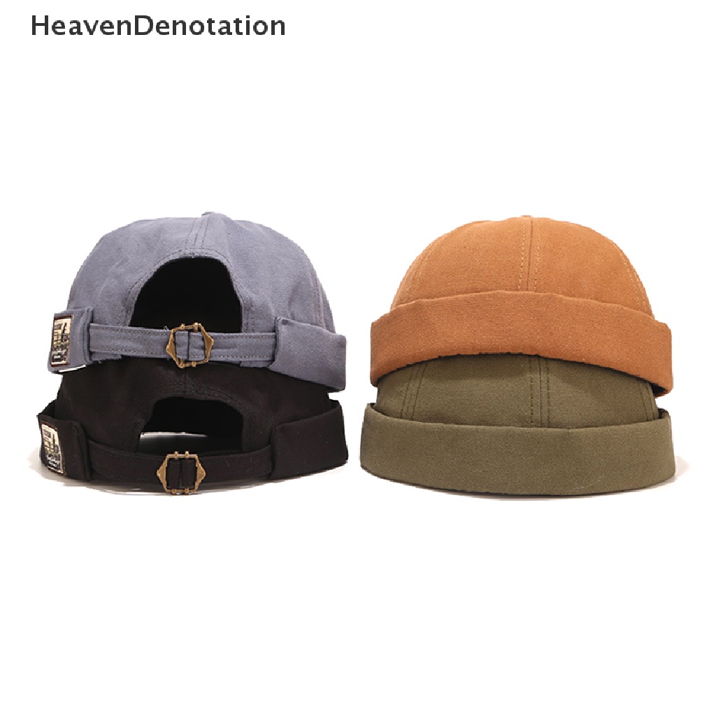 [HeavenDenotation] Hip Hop Beanie hat Skullcap Sailor cap Short Melon Skin Beanies Autumn Winter