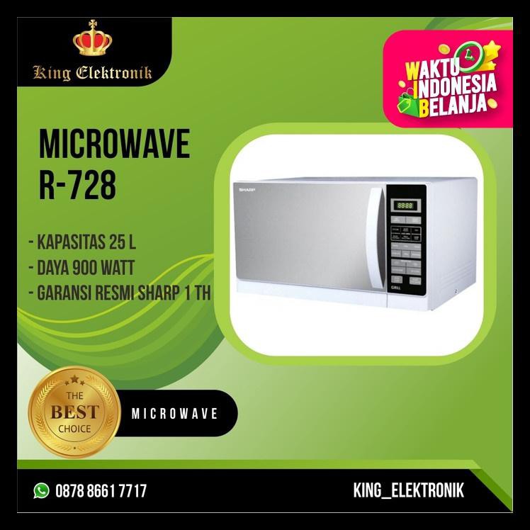 ORIGINAL Microwave Oven Sharp R 728 / Microwave sharp - Hitam