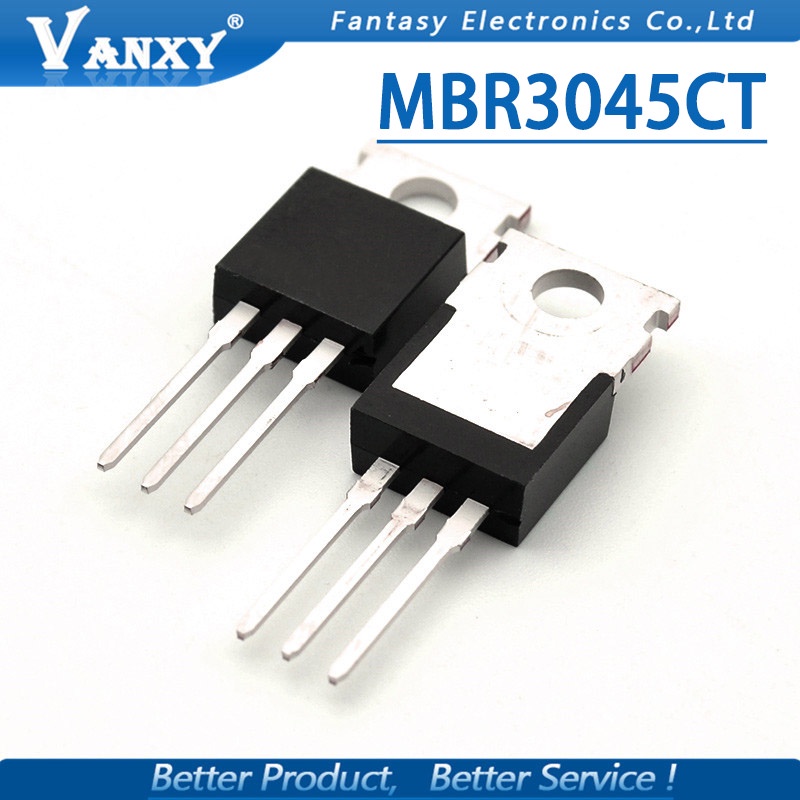 [Stok] 10pcs MBR3045CT TO-220 MBR3045 TO220 MBR3045C 30A45V Schottky Dan fast recovery diode