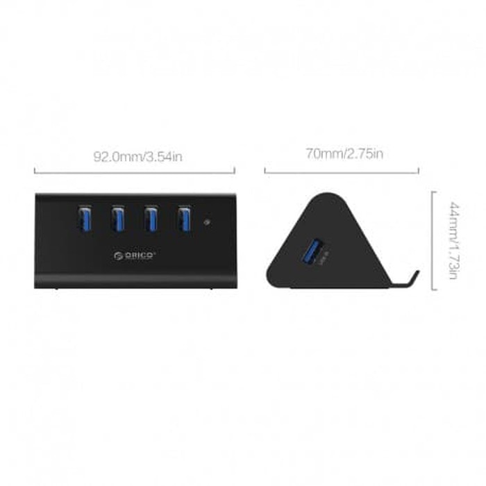 Orico SHC-U3 4 Port USB 3.0 Hub With Phone &amp; Tablet Stander