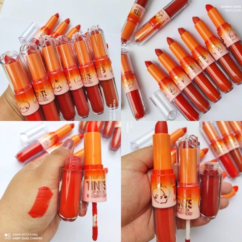 (ECER) KISSBEAUTY PEACH 2IN1 LIPCREAM+LIPSTICK NUDE