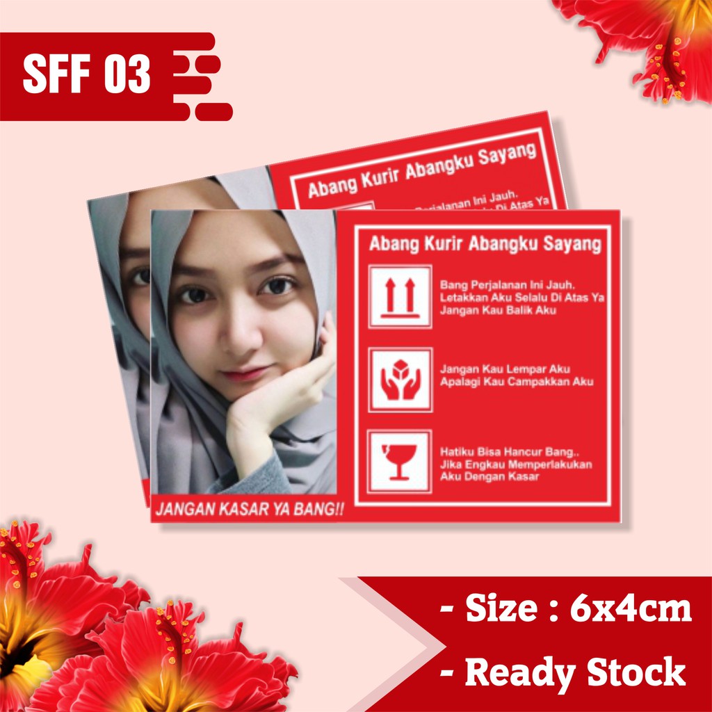 

(100 PCS) STIKER FRAGILE JANGAN DI BANTING MURAH SFF 03