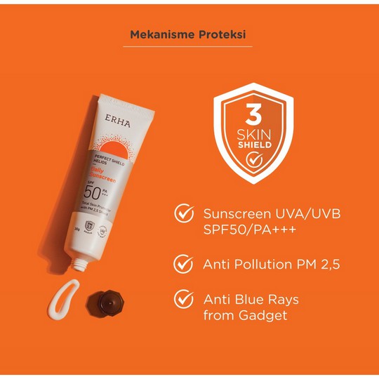 ⭐ BAGUS ⭐ ERHA PERFECT SHIELD HELIOS SPF 30 / 50 PA ++ 30GR | Sunscreen Normal Dry Oily