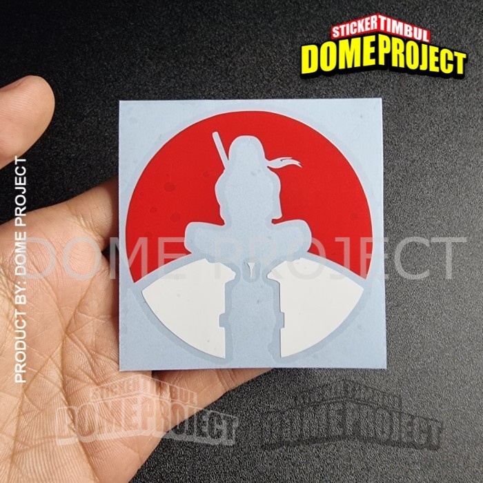 UCHIHA ITACHI STIKER CUTTING DECAL HELM MOTOR KACA MOBIL LOGO ANIME STICKER AESTHETIC DEKORASI OTOMOTIF