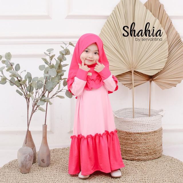 Gamis anak model AZAHRA / gamis anak Perempuan 1-8 thn / gamis anak jersey