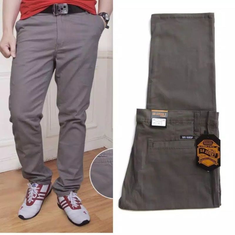 ✔Celana Chino Big Size untuk Pria Jumbo - Ukuran 27-50