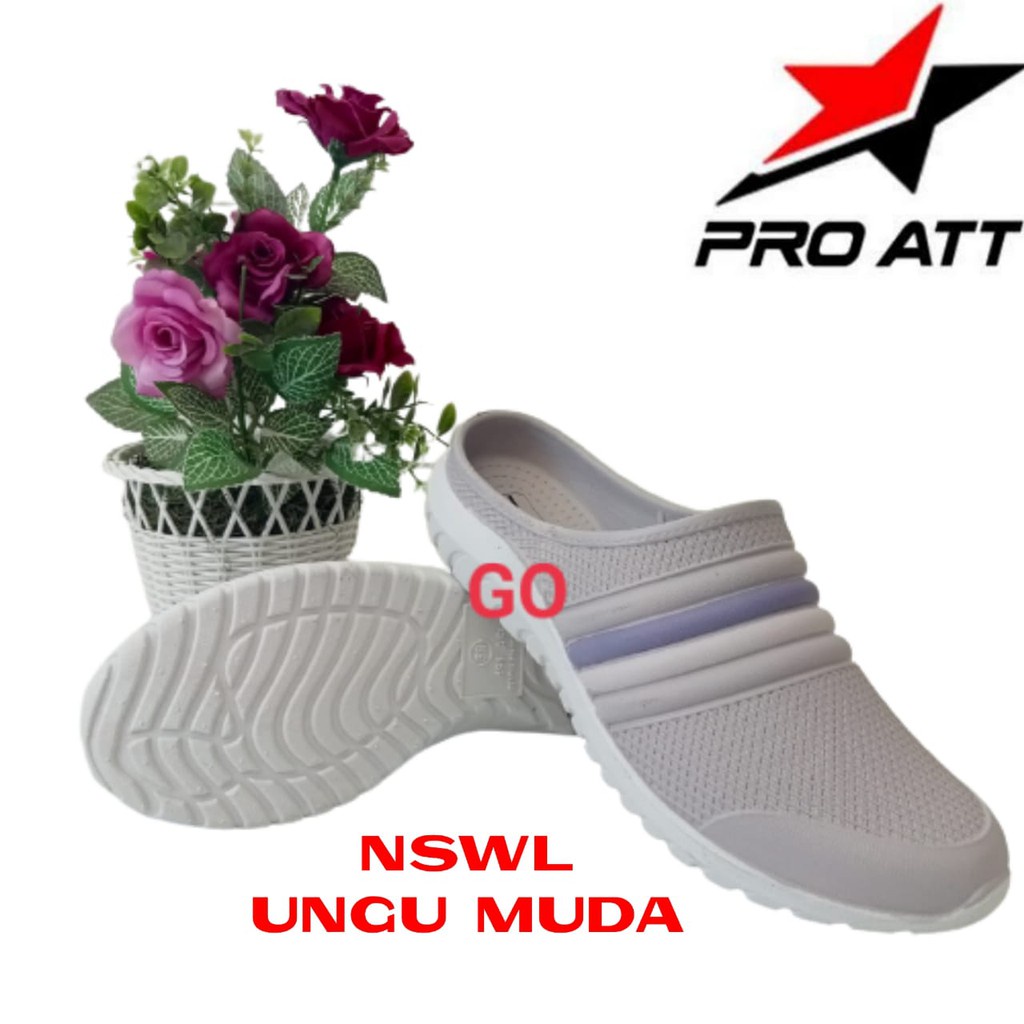 sogo ATT NSWL Sepatu Sandal Karet Slip On Sepatu Cewek Anti Air Empuk Tidak Lecet Ringan