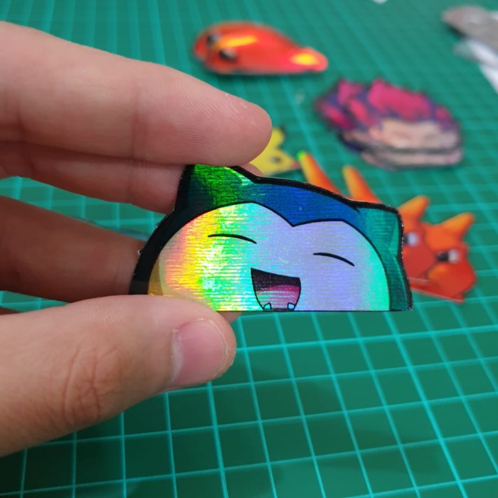 

Sticker Hologram Anime - PSH68 - Pokemon - Snorlax