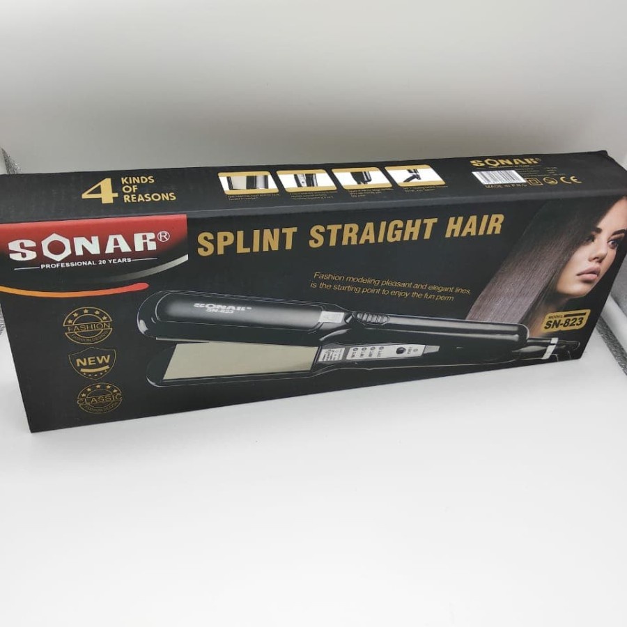 Catok Pelurus Rambut Sonar SN-823 Splint Straight Hair Praktis