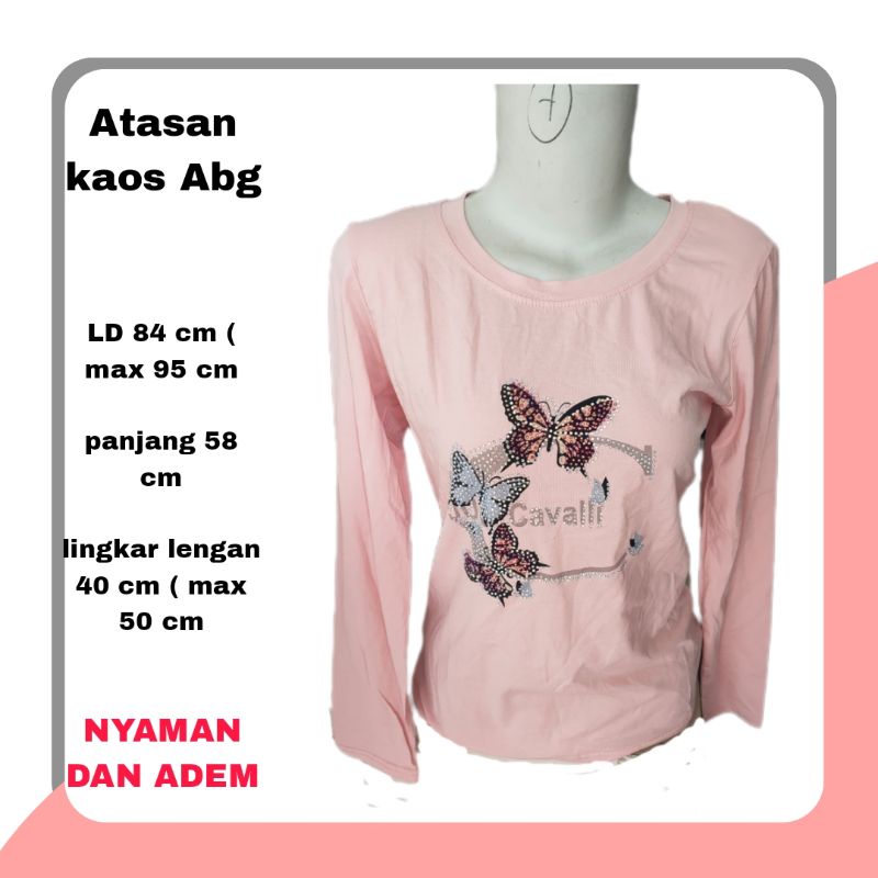 ATASAN KAOS ABG REMAJA WANITA atasan kaos cewek cewe remaja perempuan wanita lengan panjang pakaian cewek baju atasan kaos import wanita bahan adem terbaru atasan wanita cewek cewe ABG remaja kekinian terbaru lengan panjang import nyaman adem premium lucu